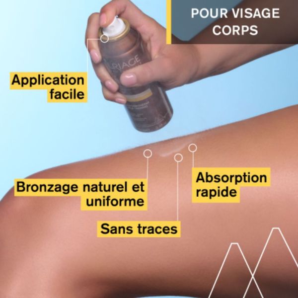 Uriage Bariésun brume thermale auto-bronzante 100ml