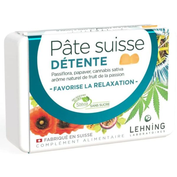 Lehning Pâte Suisse détente relaxation 40 gommes