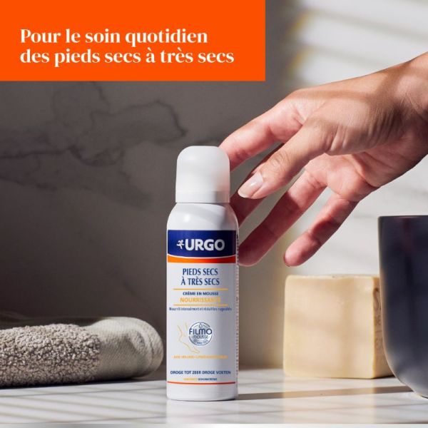 Urgo crème en mousse nourrissante pieds très secs 125ml