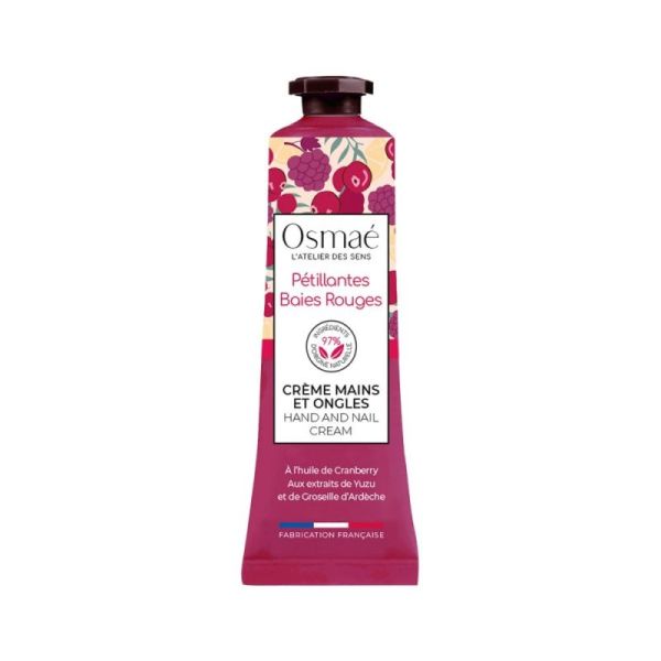 Crème mains et ongles pétillantes baies rouges 30 ml