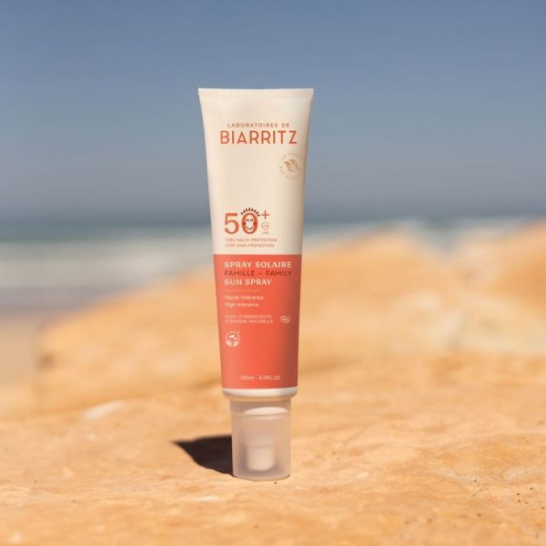 Laboratoires de Biarritz spray solaire SPF50+ Bio 100ml