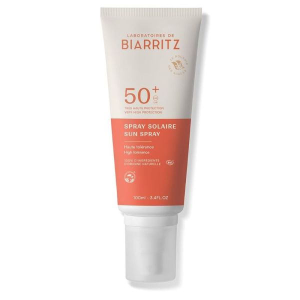 Laboratoires de Biarritz spray solaire SPF50+ Bio 100ml