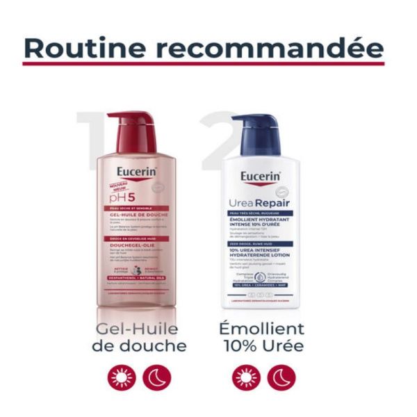 Eucerin pH5 gel-huile de douche 1 litre