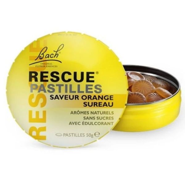 Bach Rescue pastilles saveur Orange Sureau 50g