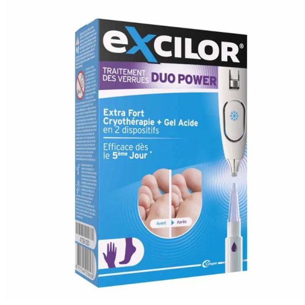 Exilor Duo Power traitement des verrues Extra fort mains et pieds 1 kit