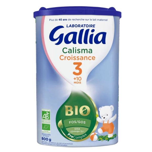 Gallia Calisma 3  bio 3 lait en poudre croissance  12 à 36 mois 800 g