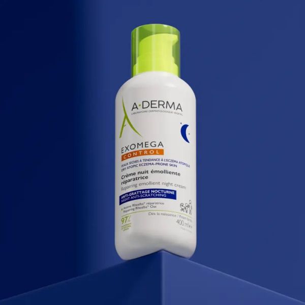 A-Derma Exomega Control crème nuit émolliente réparatrice 400ml