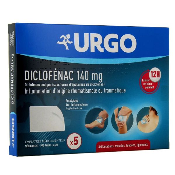 Urgo Diclofénac 140 mg 5 emplâtres