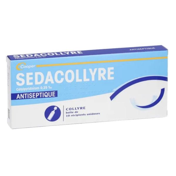 Sedacollyre 025% collyre 10 unidoses