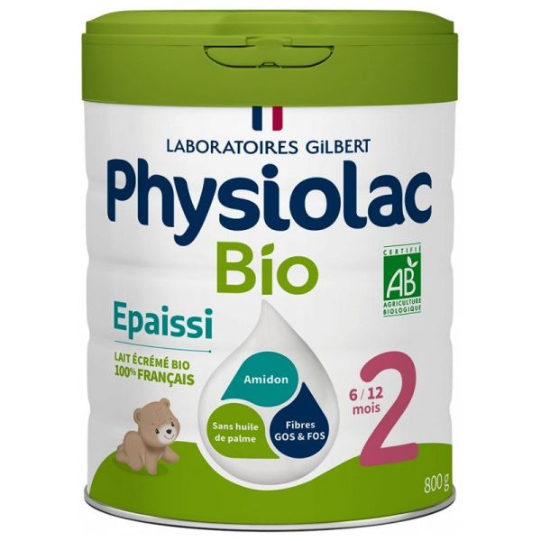 Physiolac Lait infantile Bio épaissi 1er âge 800g