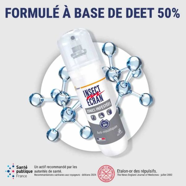 Insect Ecran peau anti-moustiques zones Infestées 2x100ml