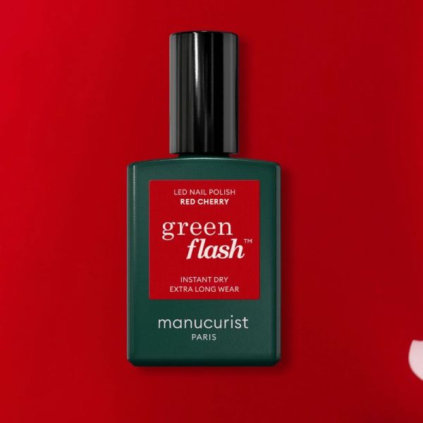 Manucurist Green Flash vernis semi permanent Red Cherry 15ml