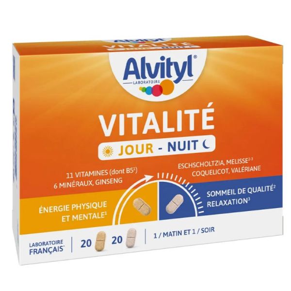 Alvityl Vitalité jour/nuit 40 comprimés