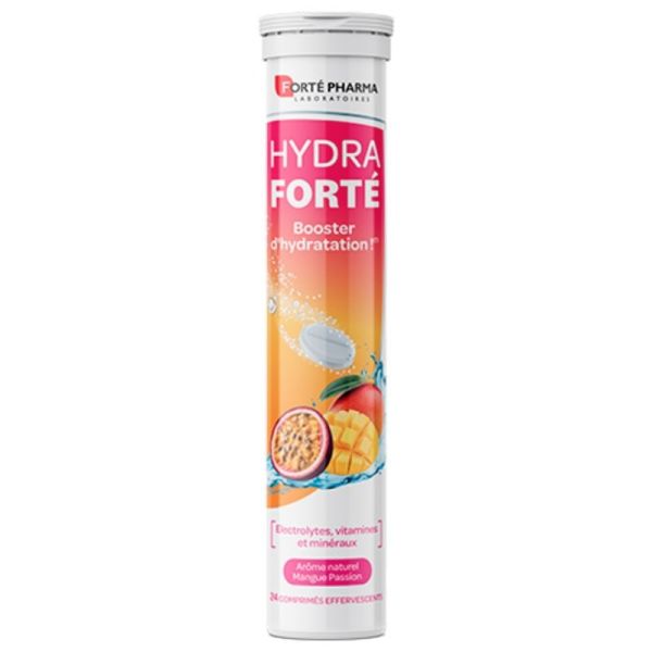 Forté Pharma Hydra Forté Booster d'hydratation Mangue Passion 24 comprimés effervescents