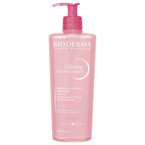 Crealine gel moussant visage et yeux 500ml
