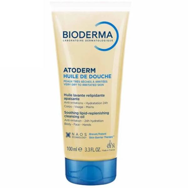 Bioderma Atoderm huile de douche peaux très sèches à irritées 100ml