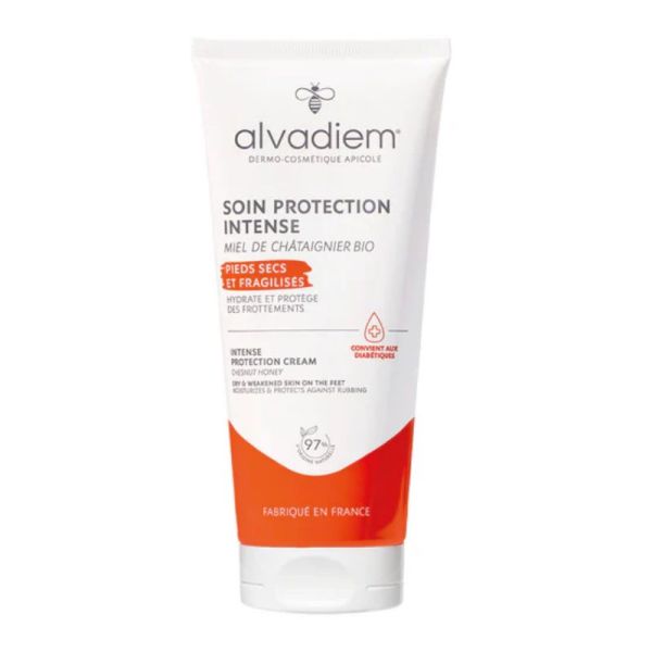 Alvadiem soin protection intense pieds au miel de châtaignier bio 100ml