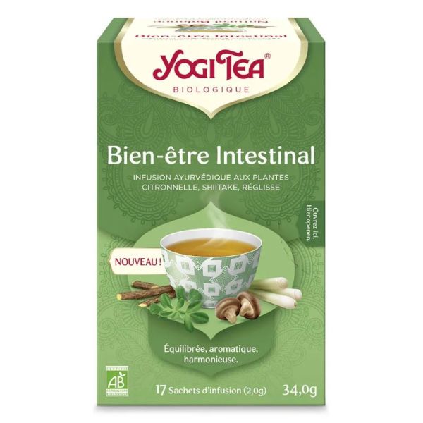 Yogi Tea Bien-être intestinal tisane Ayurvédique 17 sachets