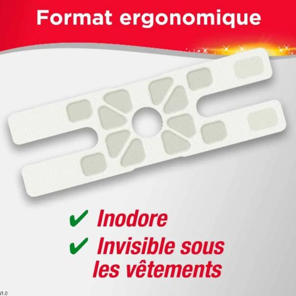 Thermacare patch auto chauffants genou 2 patchs