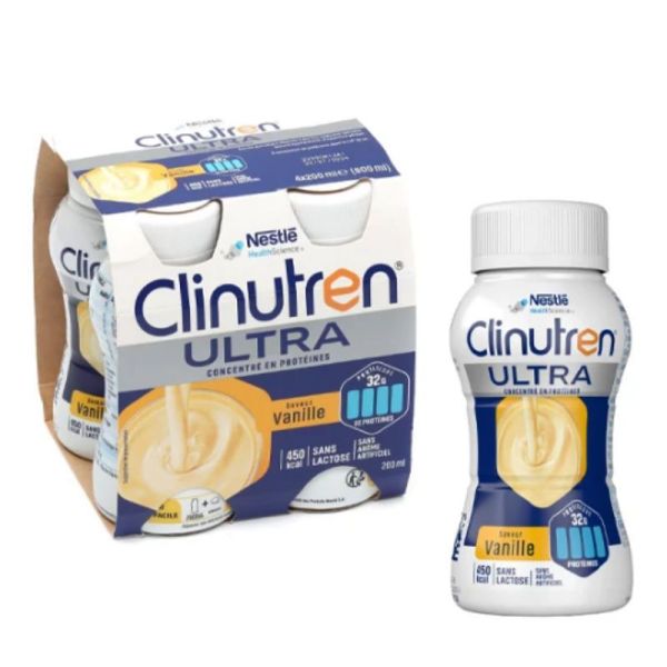 Clinutren Ultra boisson concentrée Vanille 4 x 200ml