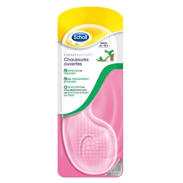 Scholl semelles GelSoft chaussures ouvertes 35-40,5 1 paire