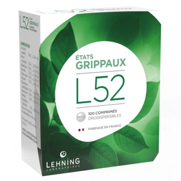 Lehning L52 états grippaux 100 comprimés