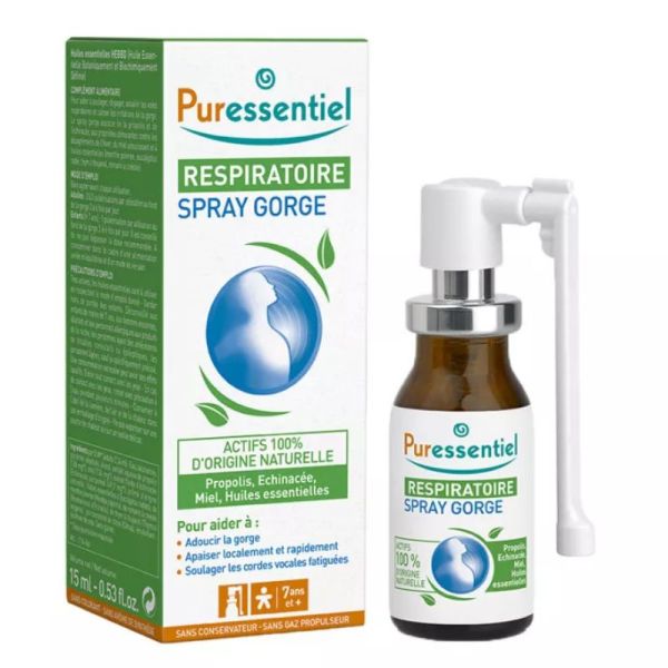 Puressentiel Respiratoire Spray Gorge Aux Huiles Essentielles