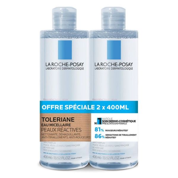 Tolériane Eau Micellaire Lot de 2 x 400 ml