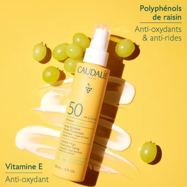 Caudalie Vinosun Protect spray invisible haute protection SPF50 150ml