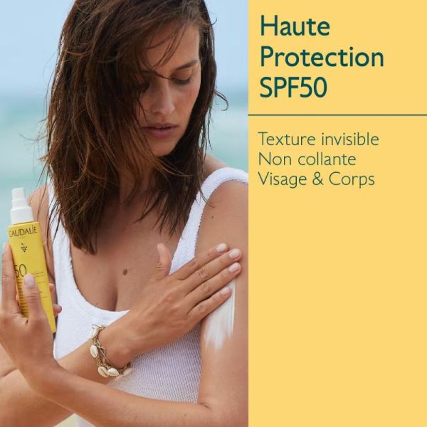 Caudalie Vinosun Protect spray invisible haute protection SPF50 150ml