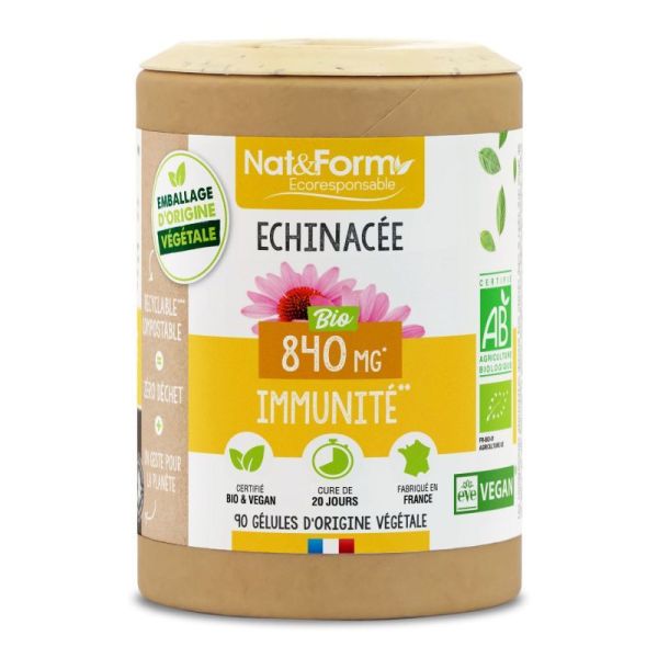 Nat&Form Écoresponsable Echinacée Bio 90 gélules