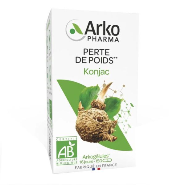 Arkogélules konjac bio perte de poids 150 gélules