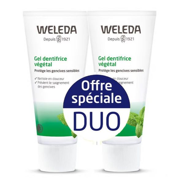 Weleda gel dentifrice végétal Lot de 2 x 75 ml