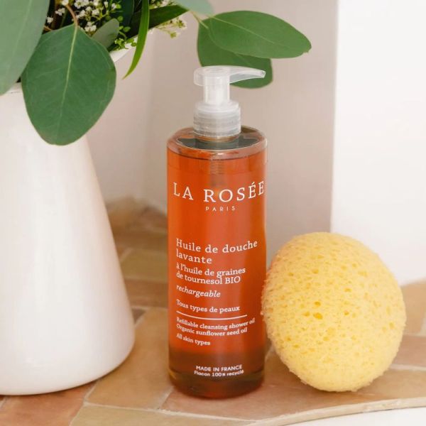 La Rosée huile de douche lavante huile grain tournesol bio 400ml