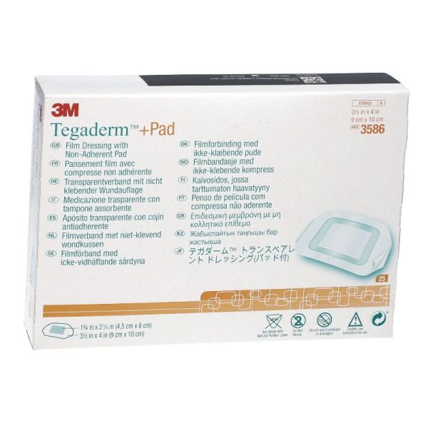 Tegaderm™+ Pad stérile 9 cm x 10 cm