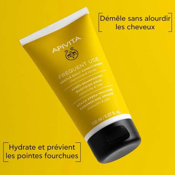 Apivita après-shampoing quotidien doux 150ml