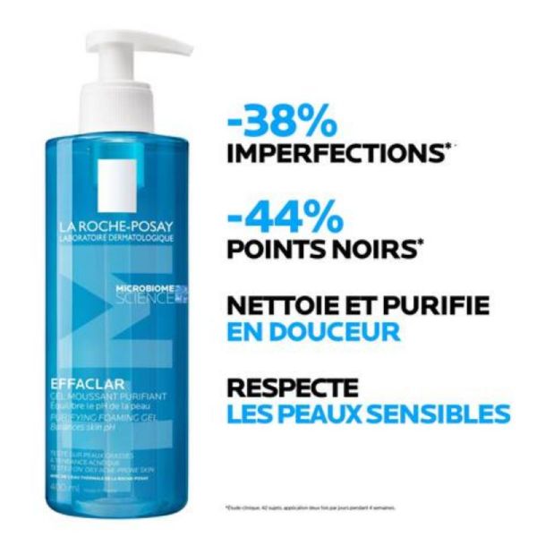 Roche Posay Effaclar gel moussant purifian peaux grasses 400ml