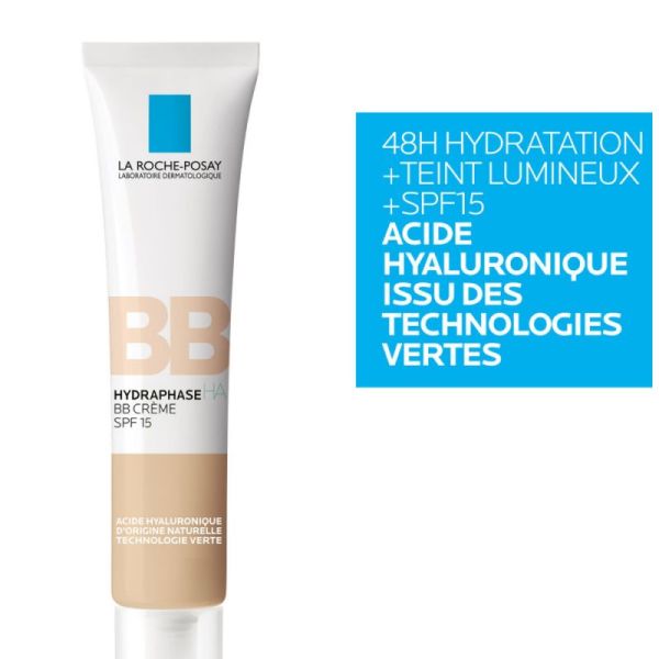 Roche Posay Hydraphase HA BB crème SPF15 teinte claire 40ml