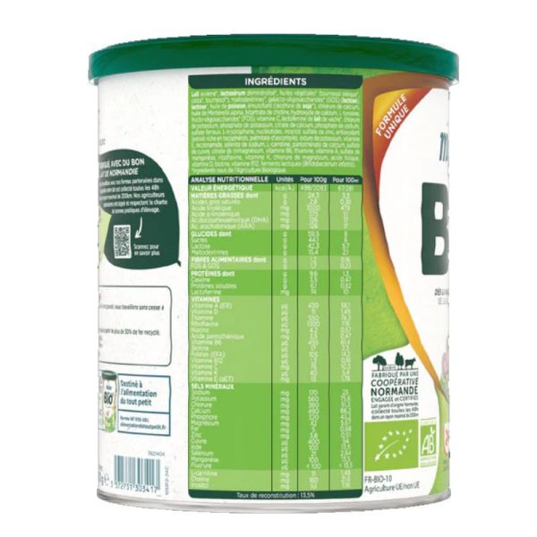 Modilac Bio lait naissance ou en relais 1 0 à 6 mois 800g