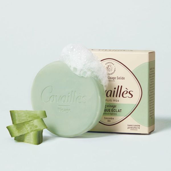 Cavaillès nettoyant visage solide masque éclat 70g