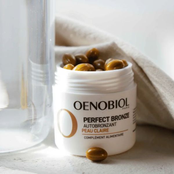Oenobiol Perfect Bronze autobronzant 2 mois peau claire 2x30 capsules