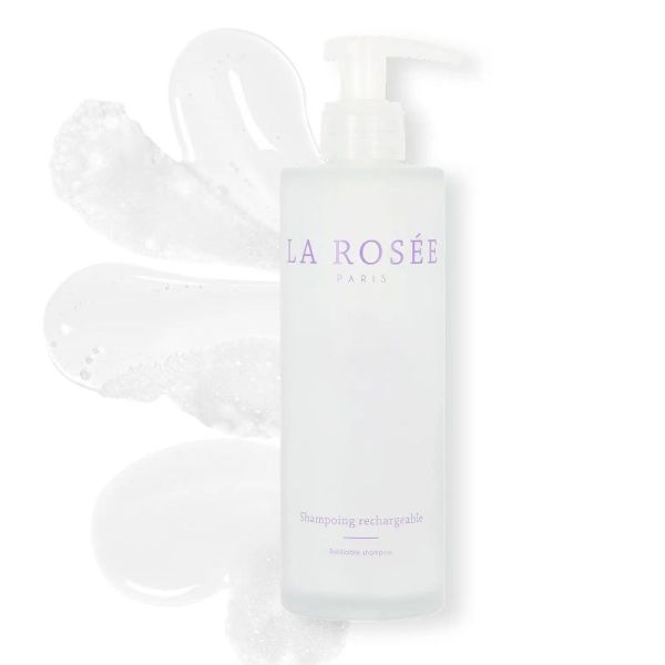 La Rosée flacon shampoing rechargeable verre 200ml
