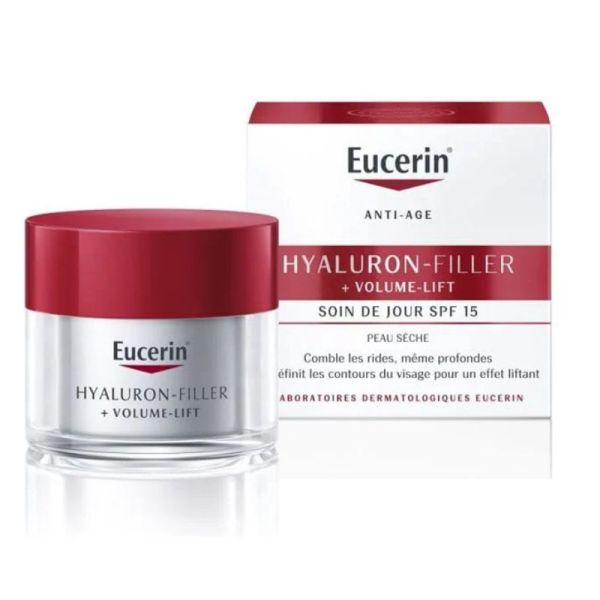 Eucerin Hyaluron-Filler + volume-lift soin de jour SPF15 peau sèche 50 ml