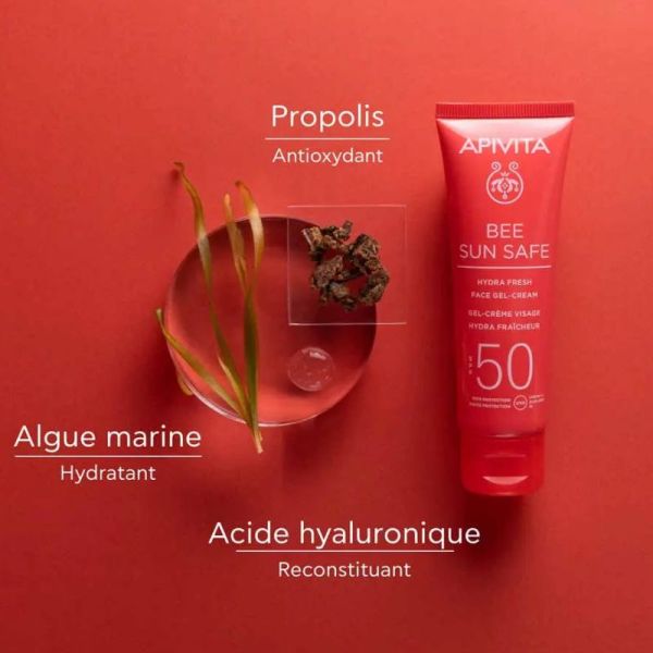 Apivita Bee Sun Safe gel crème visage hydra fraîcheur SPF50 50ml