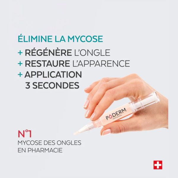 Poderm Stylo Twist & Go sérum mycose des ongles 4ml
