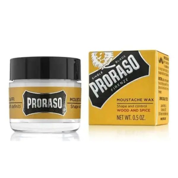 Proraso cire à moustache "Wood & Spice" 15 ml.