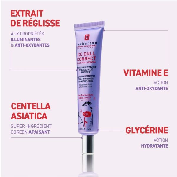 Erborian CC Dull Correct perfecteur automatique booster d'éclat 45ml