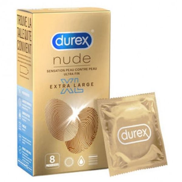 Durex Nude 8 préservatifs ultra-larges