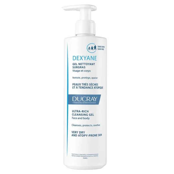 Ducray Dexyane gel nettoyant surgras 400 ml