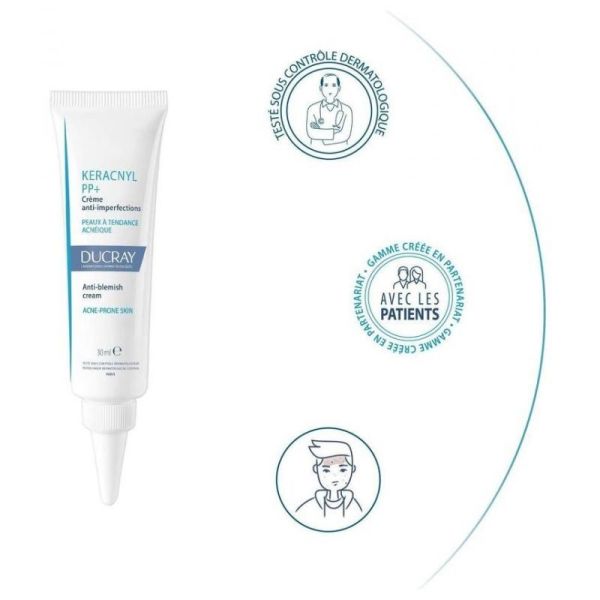 Ducray Keracnyl PP+ crème apaisante anti-imperfections 30ml